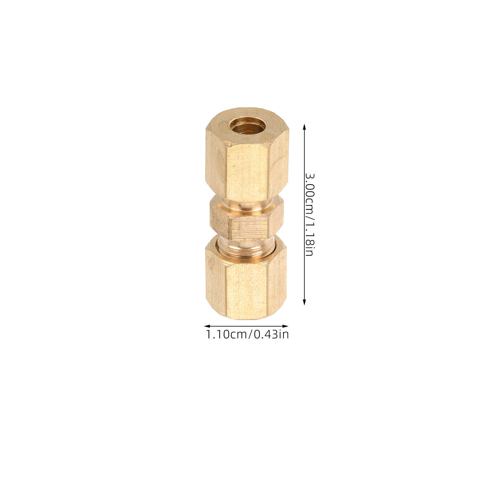 10Pcs Brass Brake Line Union F - Compression Fitting Brass ulasan dan harga