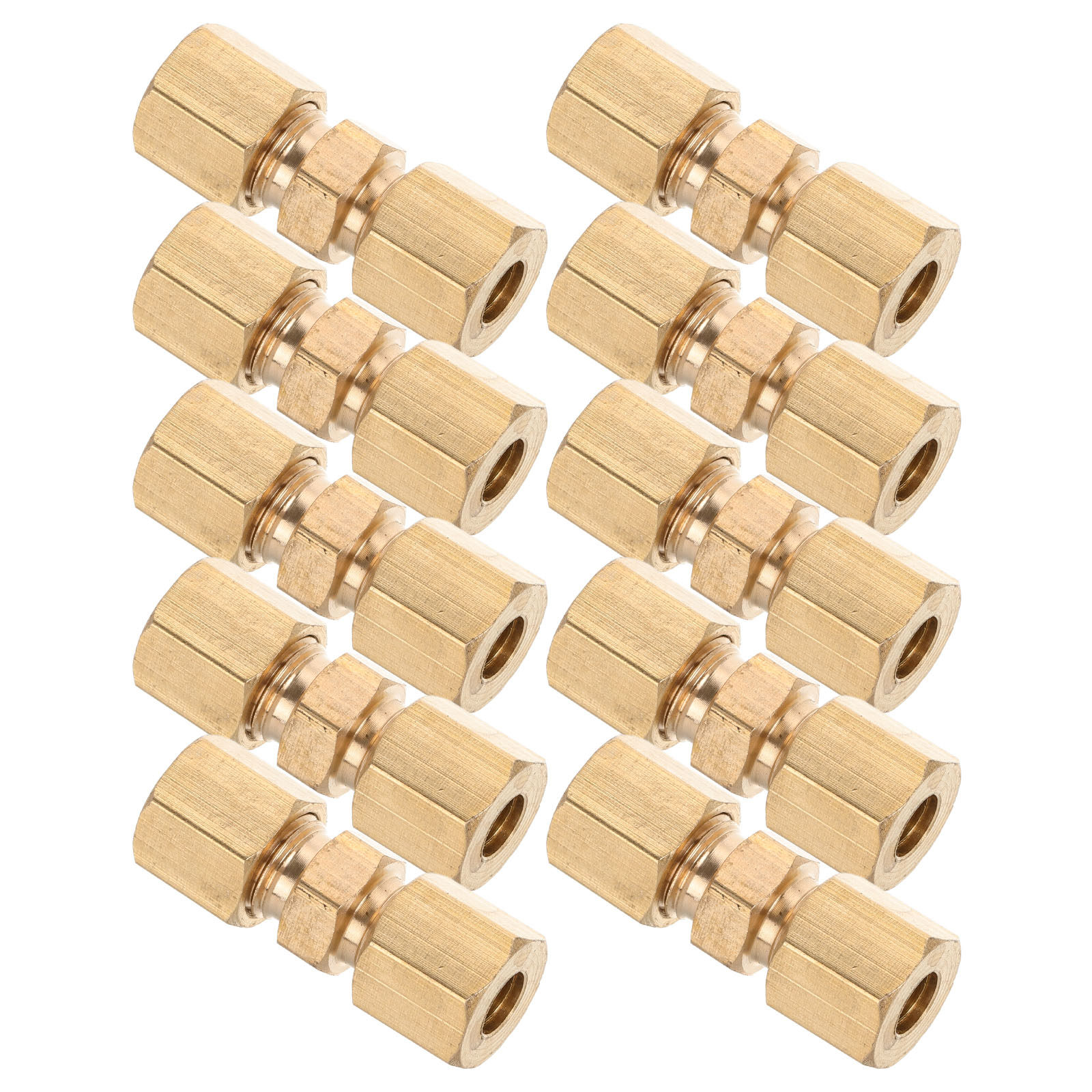 10Pcs Brass Brake Line Union F - Compression Fitting Brass ulasan dan harga