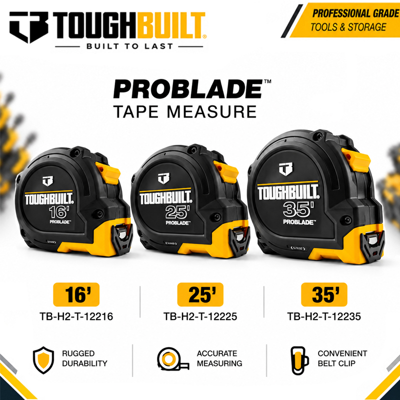 TOUGHBUILT 16ft/25ft/35ft Seri - Stanley Tape 25Ft ulasan dan harga